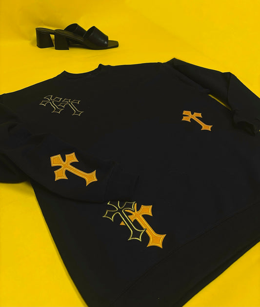 gold 'Psalm 139' crewneck